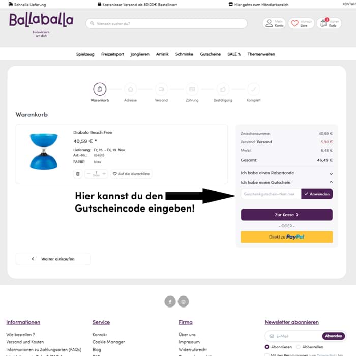 Bild von Geschenkgutschein 50 EUR