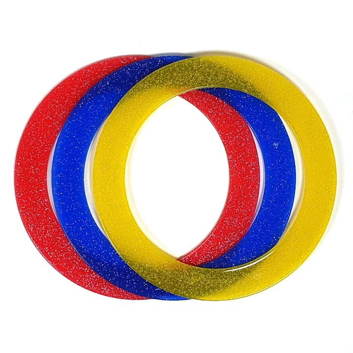 Bild von Jonglierring Junior Glitter 3er Set