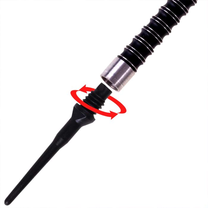 Bild von Dart Soft-Spitzen, Softspitze Karella Keypoint 2BA Gewinde 1000 St. Schwarz