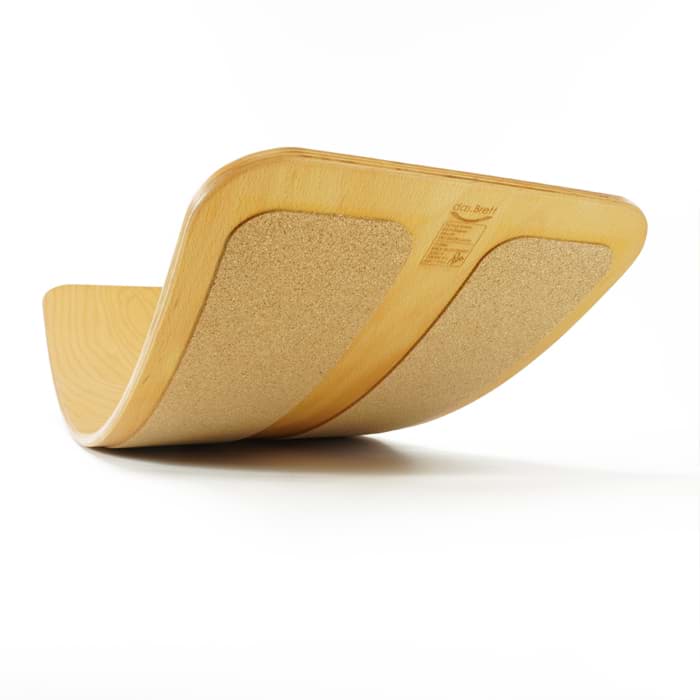 Bild von das.Brett - Balance Board natur geölt mit Kork