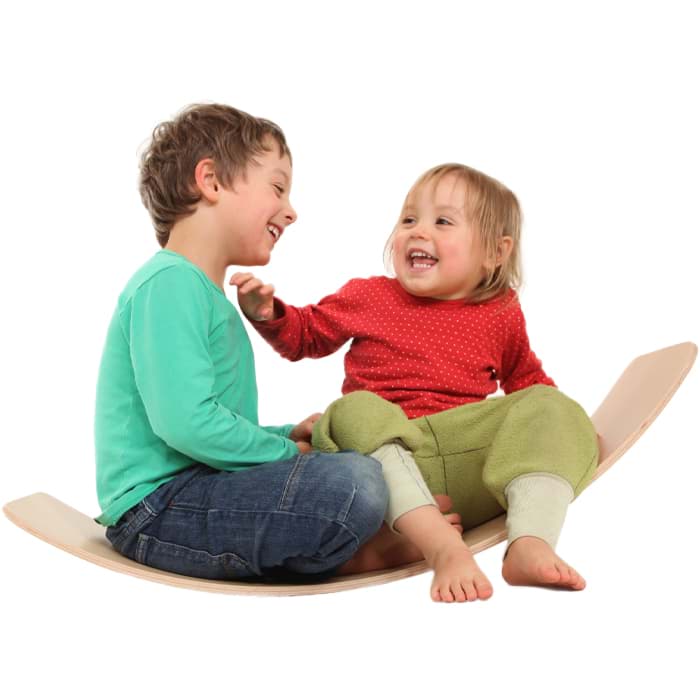 Bild von das.Brett - Balance Board natur geölt mit Kork