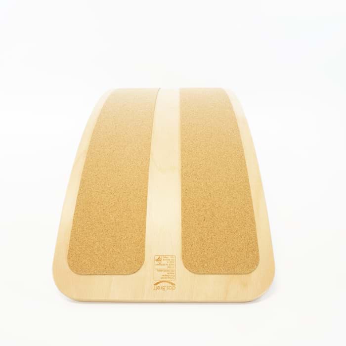 Bild von das.Brett - Balance Board natur klar lackiert mit Kork