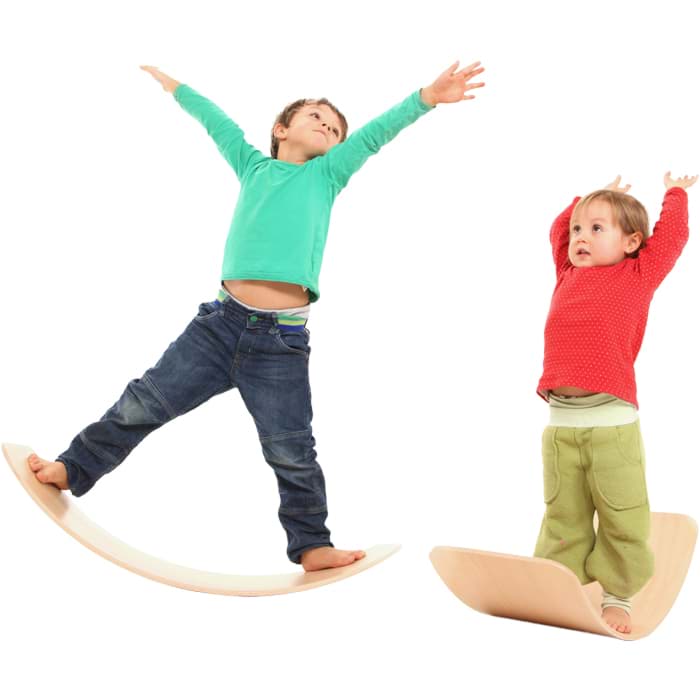 Bild von das.Brett - Balance Board natur klar lackiert