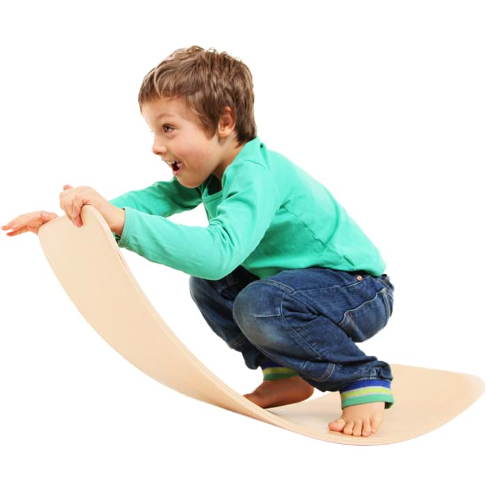 Bild von das.Brett - Balance Board natur klar lackiert
