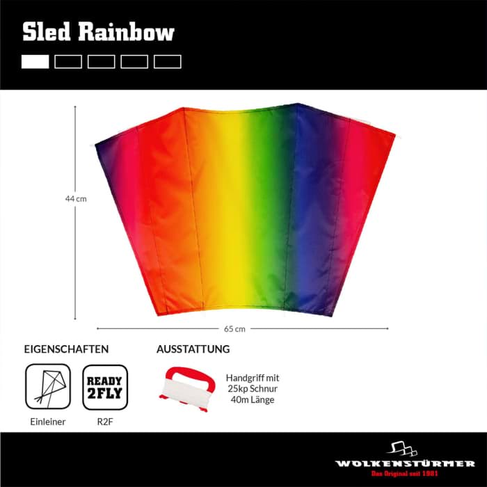 Bild von Sled Regenbogen