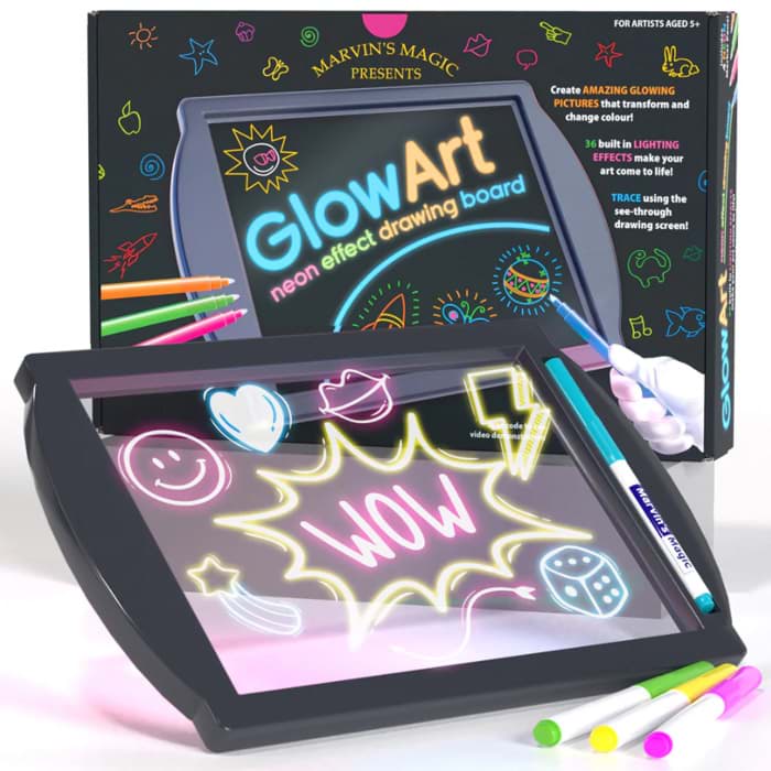 Bild von MARVIN'S MAGIC Glow Art - Zeichenbrett mit Neon-Effekt