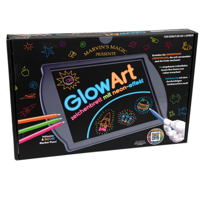 Bild von MARVIN'S MAGIC Glow Art - Zeichenbrett mit Neon-Effekt