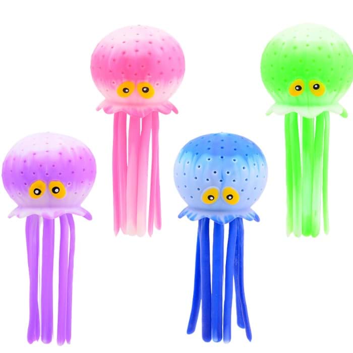 Bild von 4er Set Oktopus Schwamm Badespielzeug